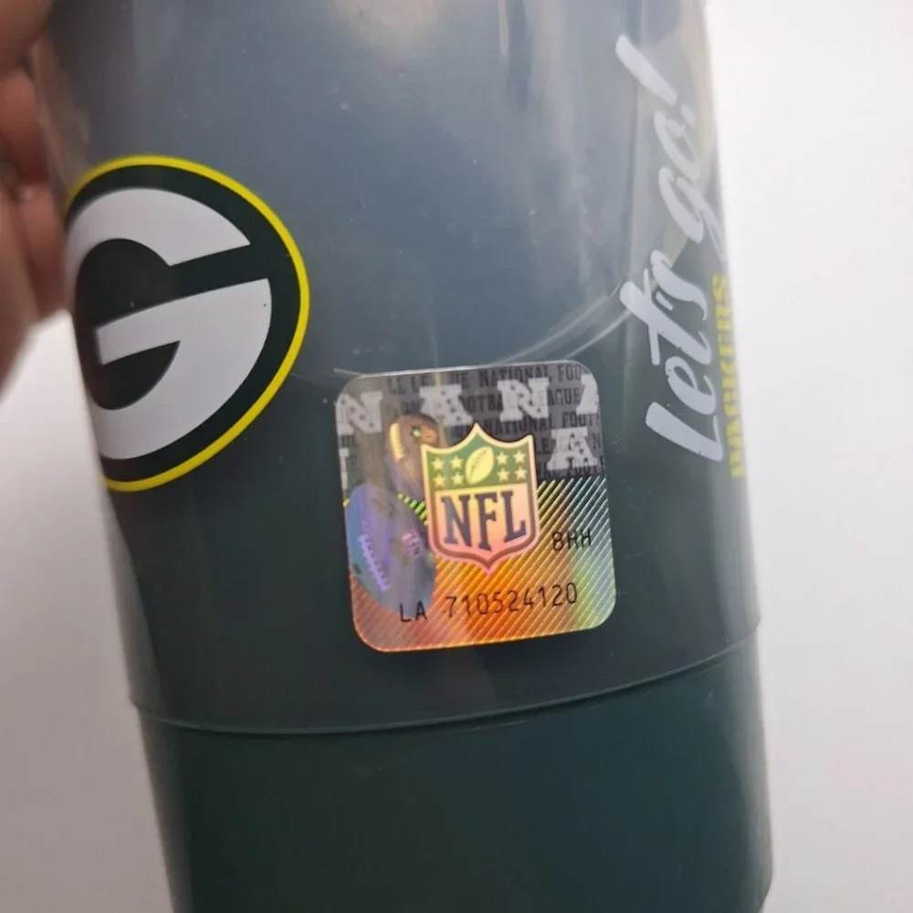 Green Bay Packers Football Cup Freeze Drink‎ Plastic Wisconsin Cheeseheads NFL